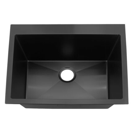 FIDELIS FSD-22431 Single Bowl Sink (Top Mount) (Nano Pearl Black Coating)