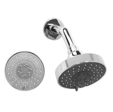 FIDELIS FSS-51601 4inch Round Shower Rose (ABS Grey Face Chrome Back)