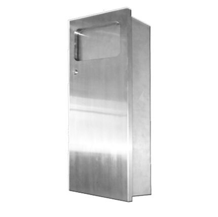 FIDELIS FV-4724 Semi-Recessed Waste Receptacle (Hairline)