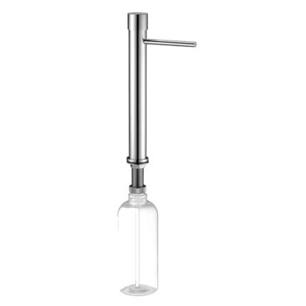 FIDELIS FV-7098 (1000ml) Tall Extended Body Deck Mount Soap Dispenser (6 inch Spool-Brass)(Liquid Bottle-Plastic)