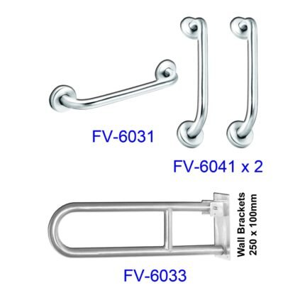 FIDELIS FV-SET C2 Ambulance Grab Bar (Diameter 38mm) Up